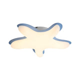 Small Creative Starfish-Shaped LED Flush Mount Light Image - 16