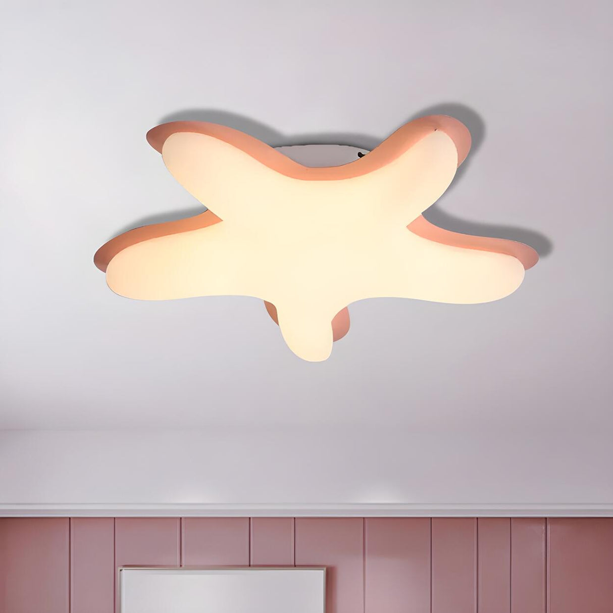 Small Creative Starfish-Shaped LED Flush Mount Light Image - 17