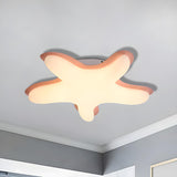 Small Creative Starfish-Shaped LED Flush Mount Light Image - 18