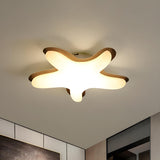 Small Creative Starfish-Shaped LED Flush Mount Light Image - 2