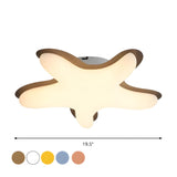 Small Creative Starfish-Shaped LED Flush Mount Light Image - 4