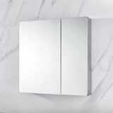 Small Frameless Rectangular Silver Medicine Cabinet Image - 1