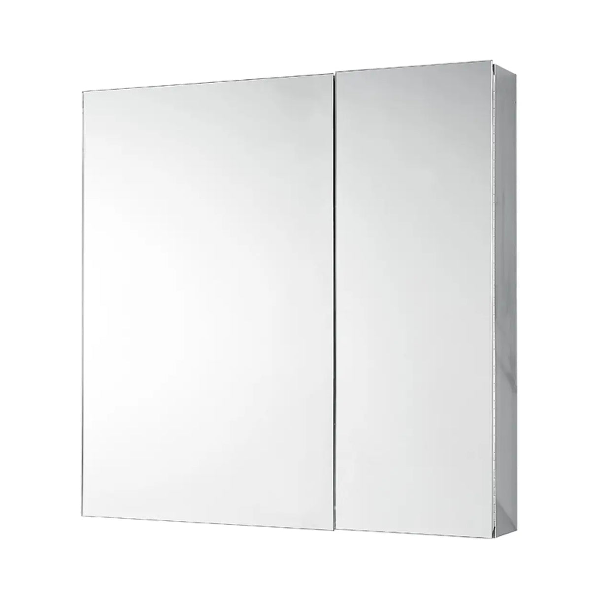 Small Frameless Rectangular Silver Medicine Cabinet Image - 2