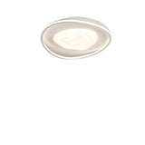 Small Irregular Swirl White LED Flush Mount Light Image - 8