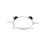 Small Panda Black-White Flush Mount Light Kids Room #size