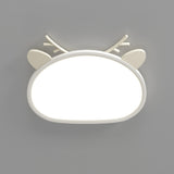 Small Panda Black-White Flush Mount Light Kids Room Image - 3