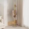 Small Space White Steel Alloy Hooks Stand Tree Coat Rack Image - 17