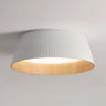 Small White Trumpet LED Flush Mount Ceiling Light Image - 2