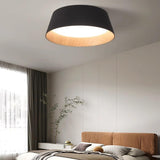 Small White Trumpet LED Flush Mount Ceiling Light Image - 6