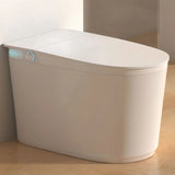 Smart Elongated Ceramic Siphon White Concealed Tank Toilet Image - 16