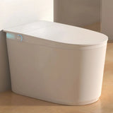 Smart Elongated Ceramic Siphon White Concealed Tank Toilet Image - 17