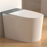 Smart Elongated Ceramic Siphon White Concealed Tank Toilet Image - 18