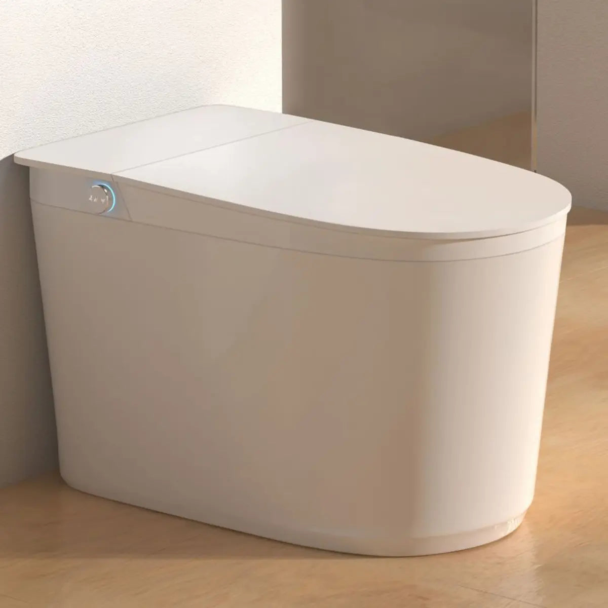 Smart Elongated Ceramic Siphon White Concealed Tank Toilet Image - 21