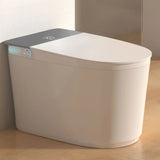 Smart Elongated Ceramic Siphon White Concealed Tank Toilet Image - 24