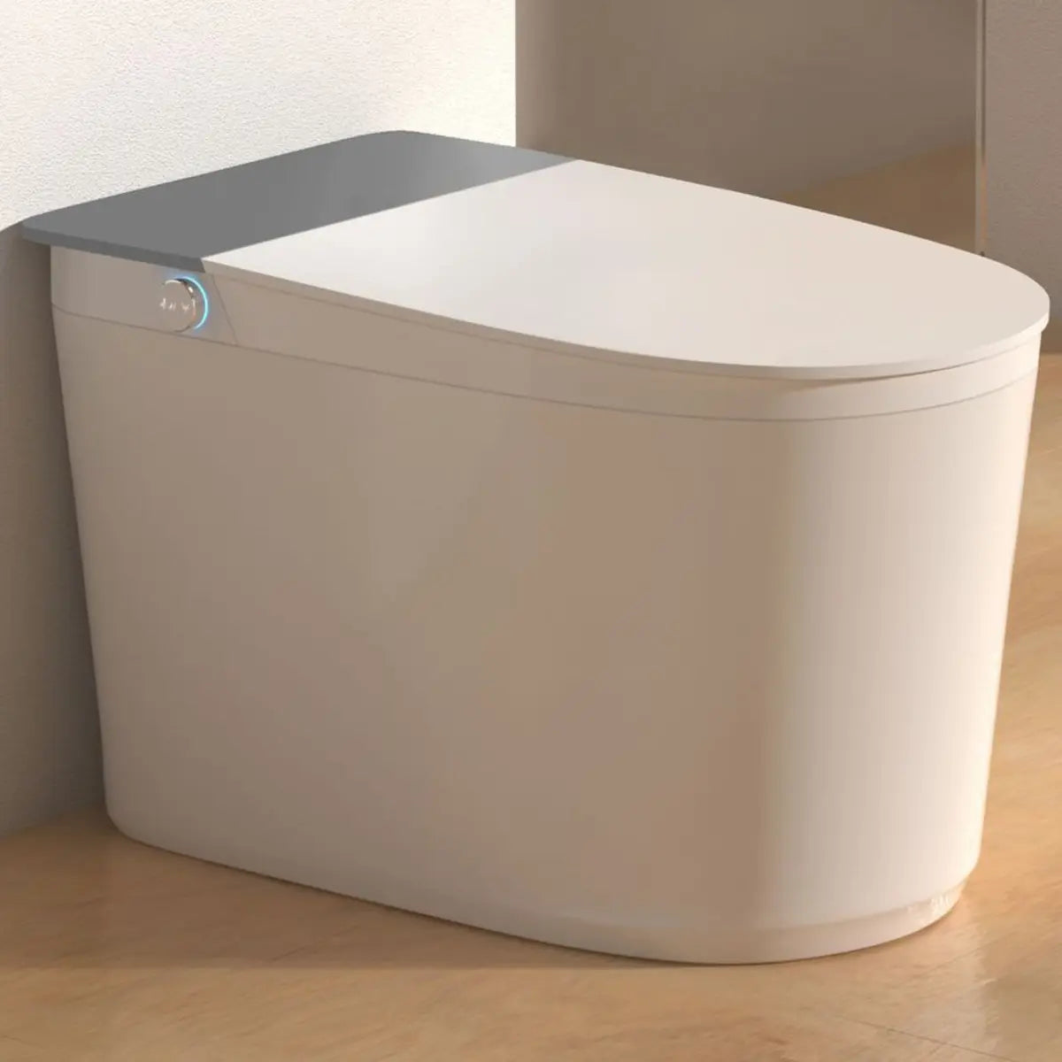 Smart Elongated Ceramic Siphon White Concealed Tank Toilet Image - 6