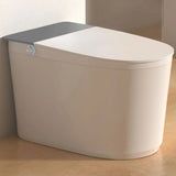 Smart Elongated Ceramic Siphon White Concealed Tank Toilet Image - 6