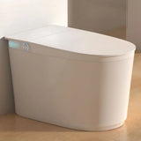 Smart Elongated Ceramic Siphon White Concealed Tank Toilet Image - 8