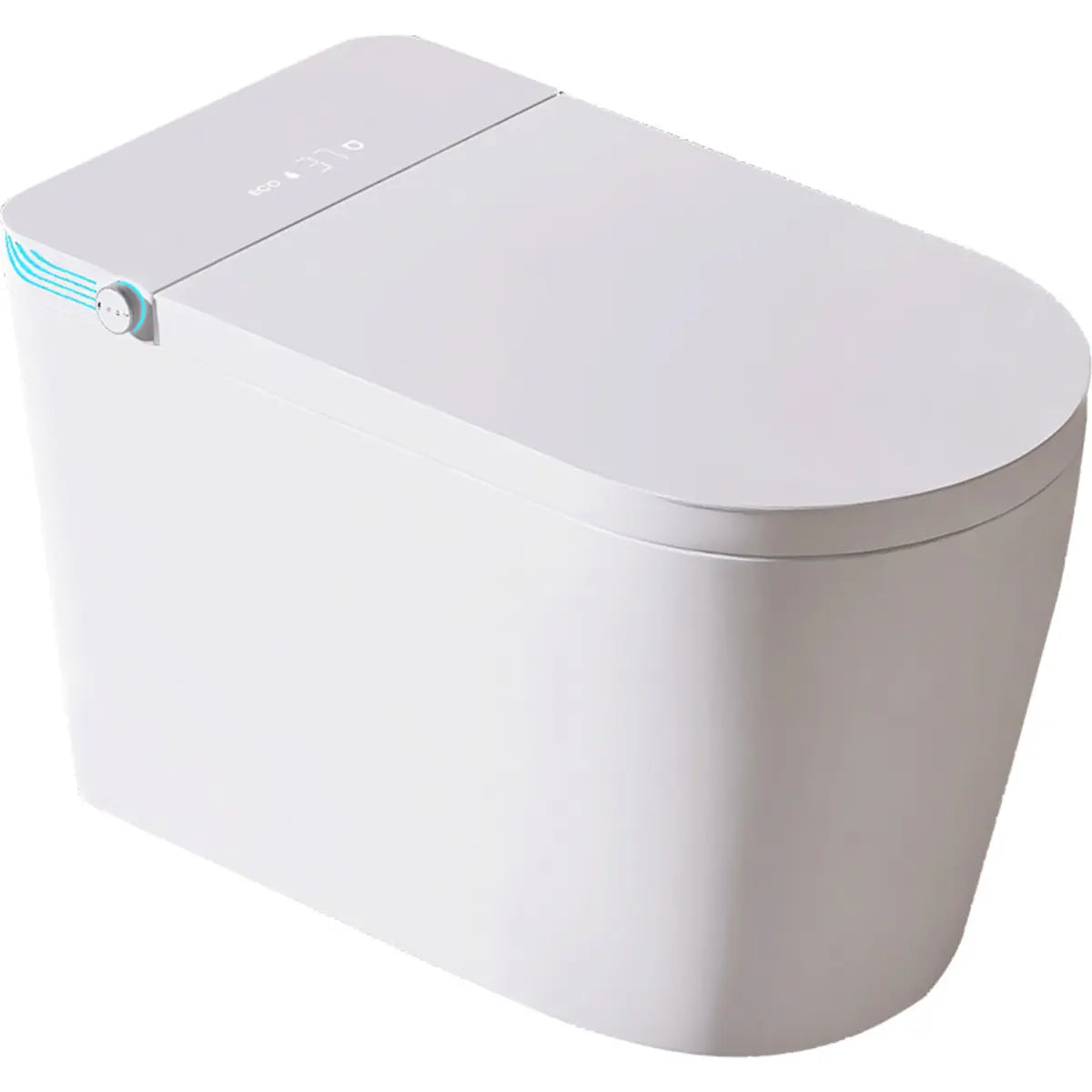 Smart Elongated Siphon Jet Concealed Tank One-Piece Toilet Image - 6