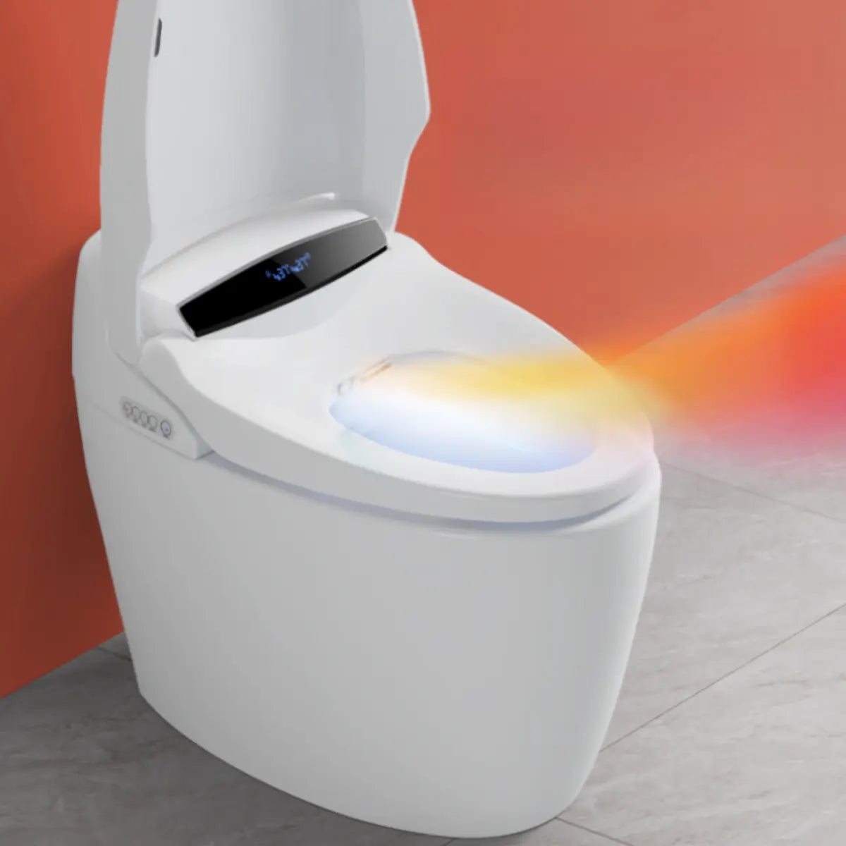 Smart Elongated Super Vortex Siphon Flush Heated Toilet Image - 1