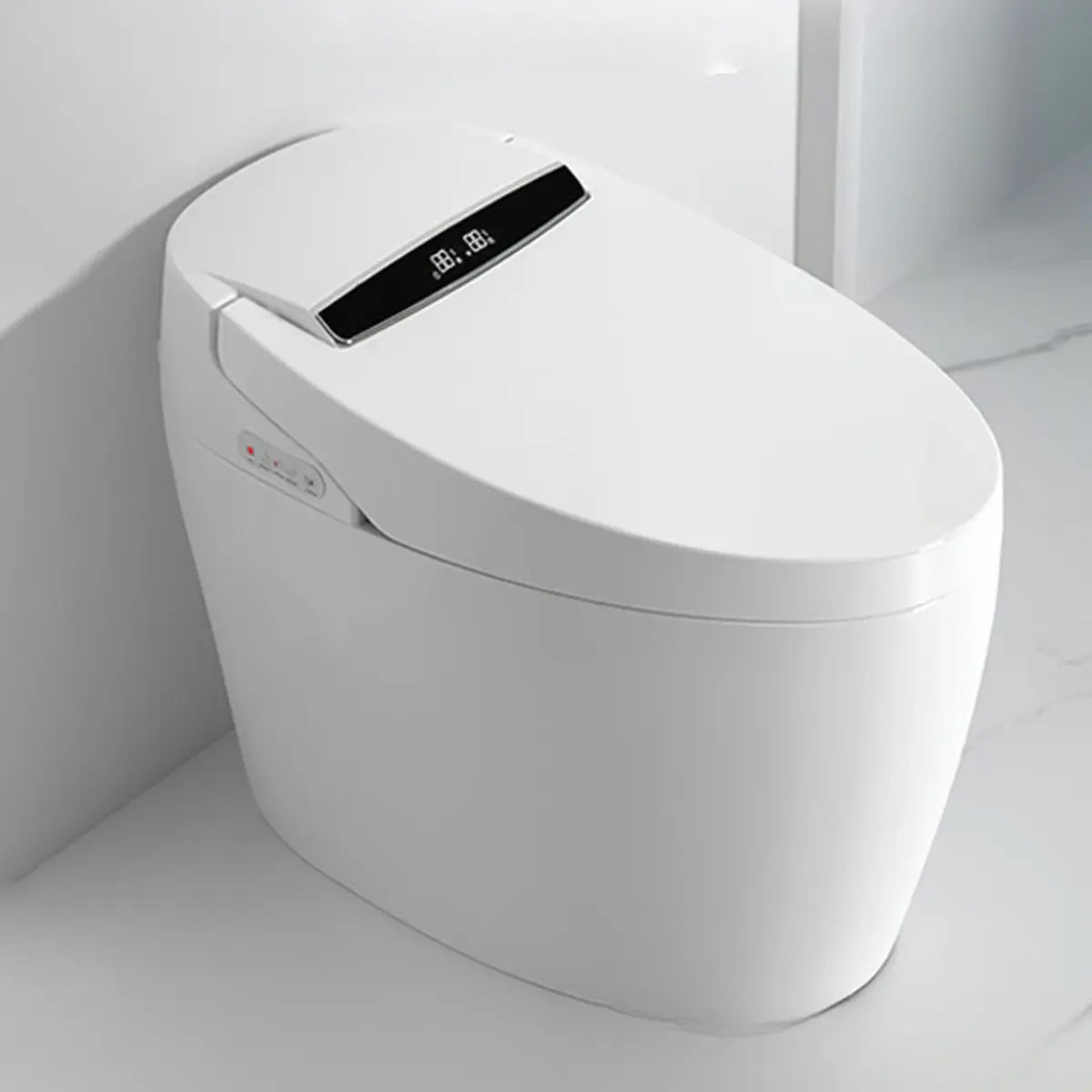 Smart Elongated Super Vortex Siphon Flush Heated Toilet Image - 8