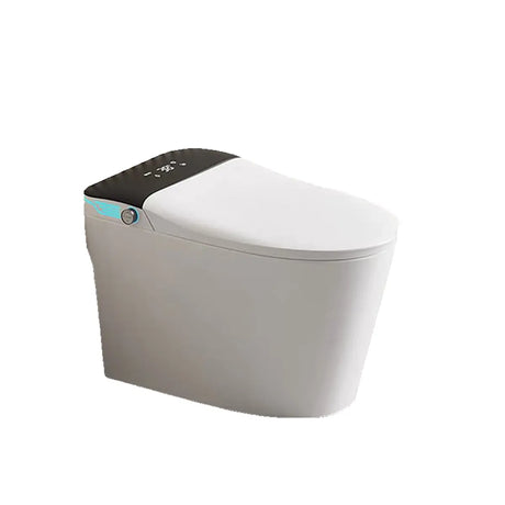 Smart Elongated White Concealed Tank One-Piece Toilet Image - 1