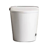 Smart Elongated White Concealed Tank One-Piece Toilet Image - 4