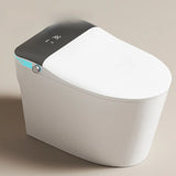 Smart Elongated White Concealed Tank One-Piece Toilet Image - 5