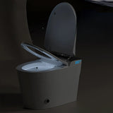 Smart Elongated White Concealed Tank One-Piece Toilet Image - 6