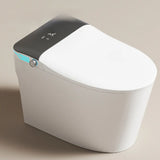 Smart Elongated White Concealed Tank One-Piece Toilet Image - 7