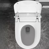 Smart One-Piece Elongated Ceramic Concealed Tank Toilet Image - 4