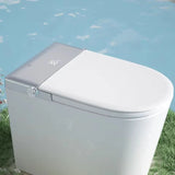 Smart One-Piece Elongated Ceramic Concealed Tank Toilet Image - 6