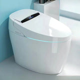 Smart Oval Antimicrobial Seat Elongated Ceramic Toilet Image - 1