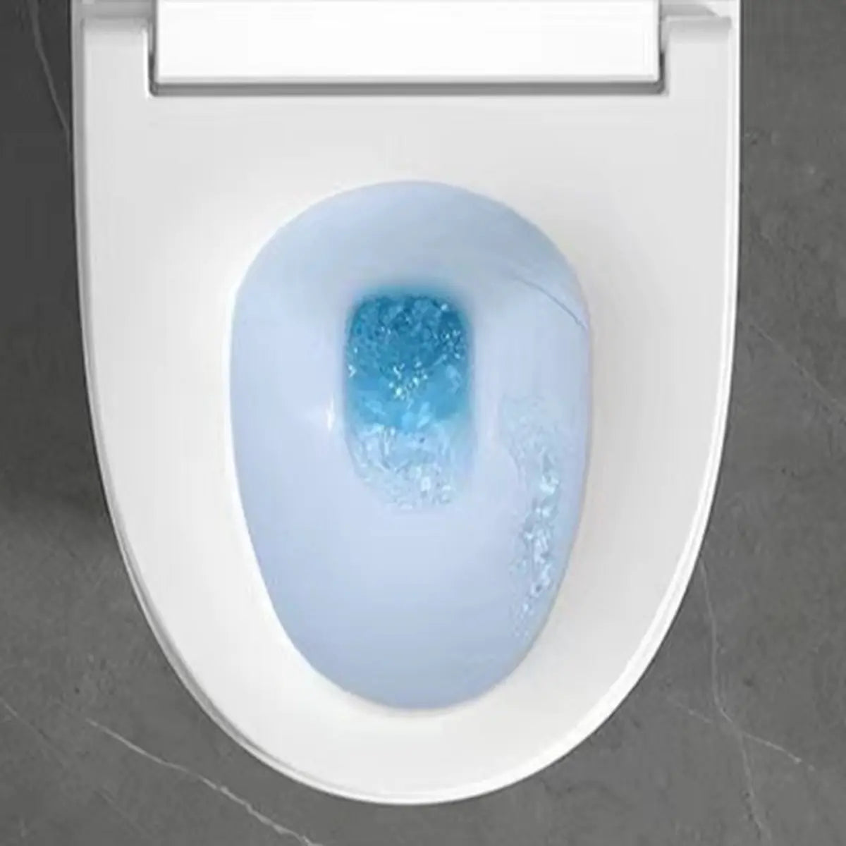 Smart Oval Concealed Tank Toilet with LED Touch Panel Image - 8