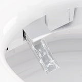 Smart Oval Concealed Tank White Siphon Jet Compact Toilet Image - 6