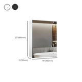 Soft Close Door Hinges Frameless Mirror Medicine Cabinet #size