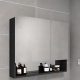 Soft Close Door Hinges Frameless Shelves Medicine Cabinet Image - 9