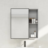 Soft Close Door Hinges Metal Medicine Cabinet with Mirror Image - 7