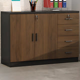 Soft Close Drawer Wood Horizontal Storage Cabinet with Locks Image - 14