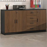 Soft Close Drawer Wood Horizontal Storage Cabinet with Locks Image - 16