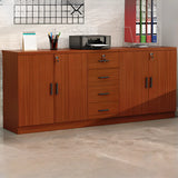 Soft Close Drawer Wood Horizontal Storage Cabinet with Locks Image - 29