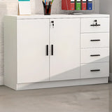 Soft Close Drawer Wood Horizontal Storage Cabinet with Locks Image - 32