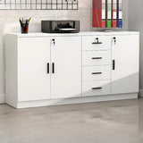 Soft Close Drawer Wood Horizontal Storage Cabinet with Locks Image - 34