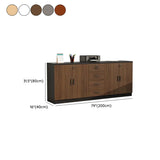 Soft Close Drawer Wood Horizontal Storage Cabinet with Locks Image - 41