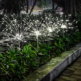 Solar Fiber Optic Garden Fireworks Landscape Lighting Image - 5