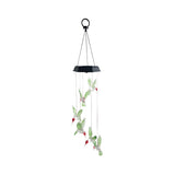 Solar-Powered Wind Chime LED Outdoor Pendant Light Image - 3