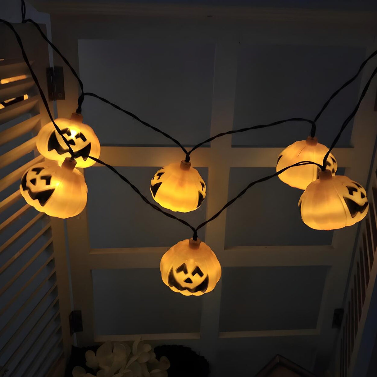 Solar Waterproof Halloween Pumpkin String Lights Image - 3