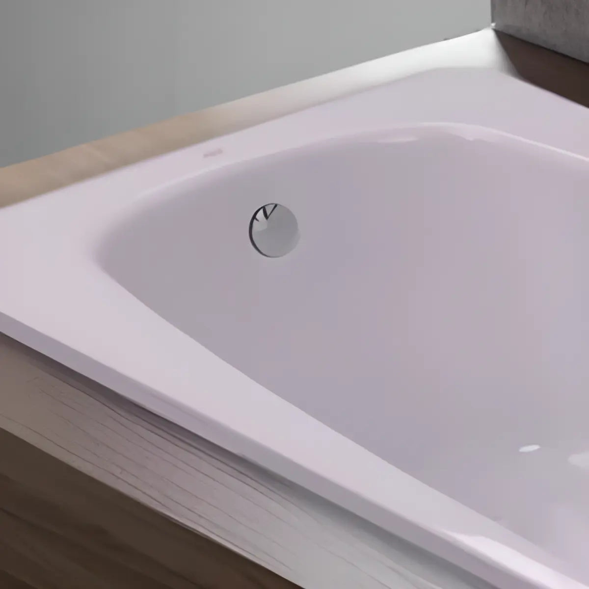 Soothing Rectangle Acrylic White Flat Soaking Bathtub Image - 12