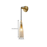 Sophisticated Crystal Tassels Gold Bedside Wall Light #size