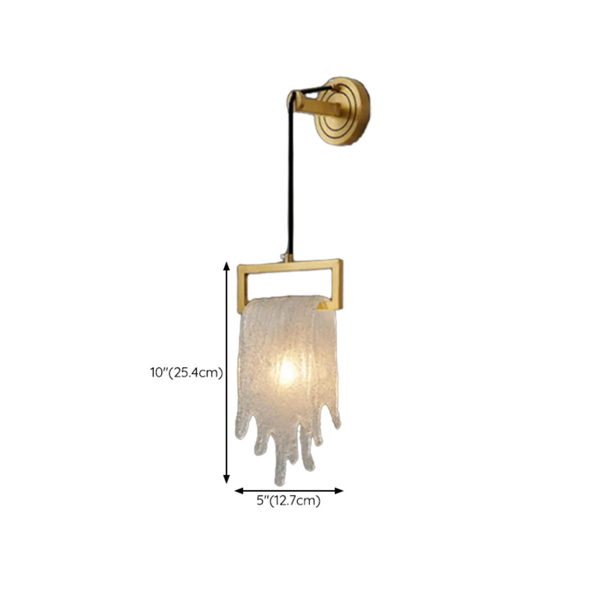 Sophisticated Crystal Tassels Gold Bedside Wall Light Image - 14