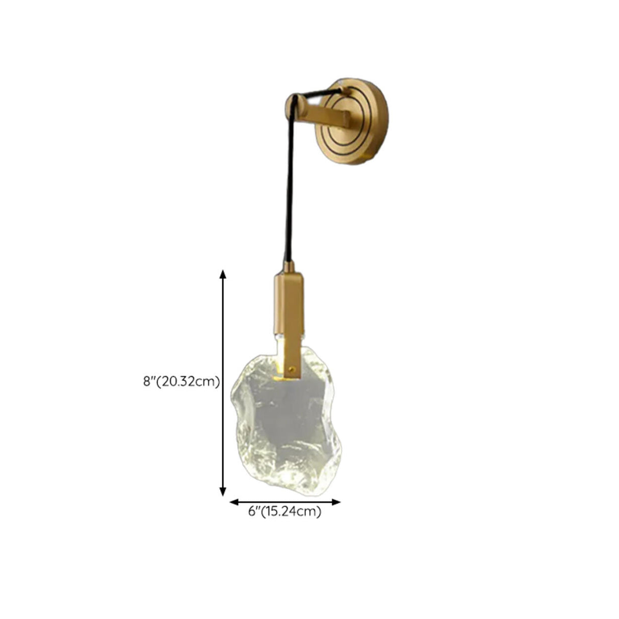 Sophisticated Crystal Tassels Gold Bedside Wall Light Image - 15